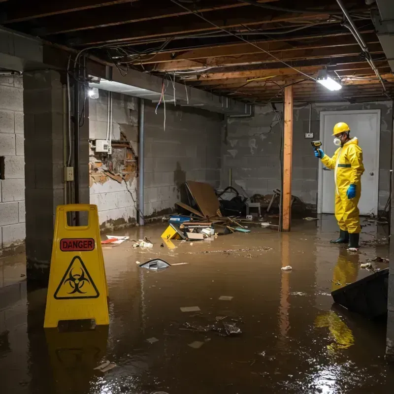 Flooded Basement Electrical Hazard in Hickory Creek, TX Property